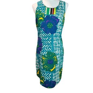 Anthropologie Vanessa Virginia Boho Floral Shift Dress Size 6 Sleeveless